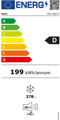 Miele FNS 4382 D Energieeffizienzklasse Miele FNS 4382 D Energieeffizienzklasse
