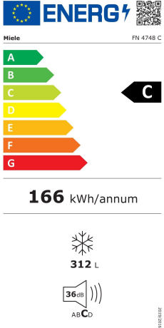  Miele FN 4748 C Energieeffizienzklasse
