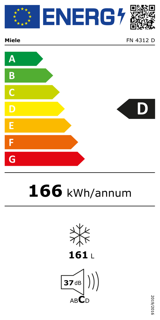 Miele FN 4312 D Energieeffizienzklasse Miele FN 4312 D Energieeffizienzklasse