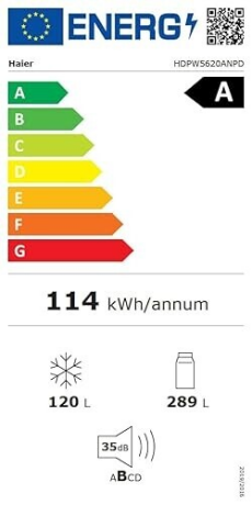 Haier HDPW5620ANPD Energieeffizienzklasse Haier HDPW5620ANPD Energieeffizienzklasse