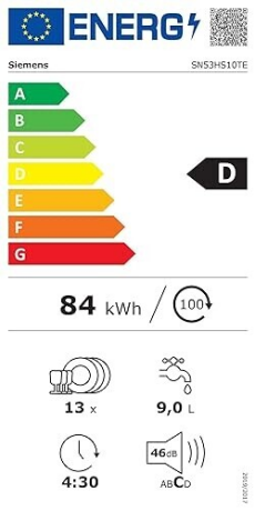 Bosch SPV4HMX49E Energieeffizienzklasse Bosch SPV4HMX49E Energieeffizienzklasse