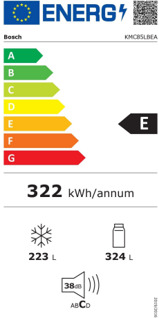Bosch KMC85LBEA Energieeffizienzklasse Bosch KMC85LBEA Energieeffizienzklasse