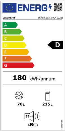 LIEBHERR ICNd 5603 Energieeffizienzklasse LIEBHERR ICNd 5603 Energieeffizienzklasse