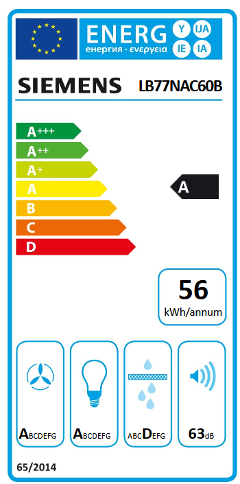 Siemens LB77NAC60B Energieeffizienzklasse Siemens LB77NAC60B Energieeffizienzklasse
