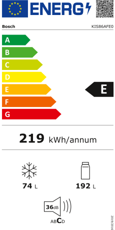 Bosch KIS86AFE0 Energieeffizienzklasse Bosch KIS86AFE0 Energieeffizienzklasse