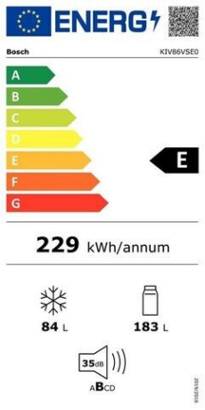  Bosch KIV86VSE0 Energieeffizienzklasse