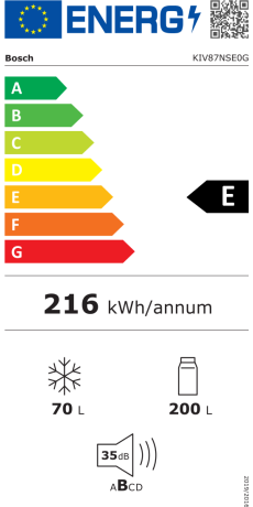 Bosch KIV87NSE0 Energieeffizienzklasse Bosch KIV87NSE0 Energieeffizienzklasse