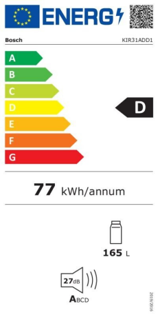  Bosch KIR31ADD1 Energieeffizienzklasse