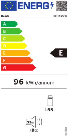  Bosch KIR31NSE0 Energieeffizienzklasse