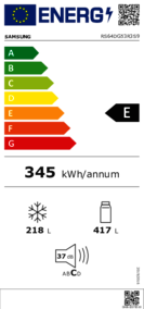 Samsung RS64DG53R3S9/WS Energieeffizienzklasse Samsung RS64DG53R3S9/WS Energieeffizienzklasse