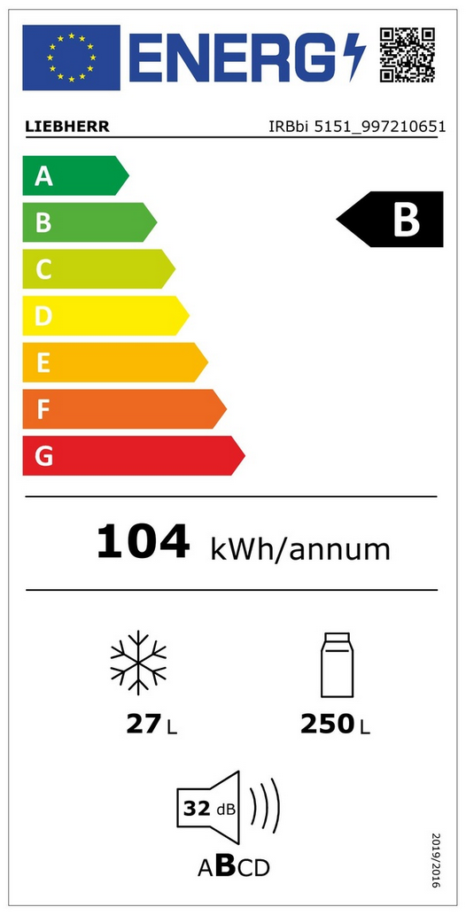 LIEBHERR IRBbi 5151 Energieeffizienzklasse LIEBHERR IRBbi 5151 Energieeffizienzklasse