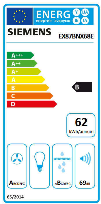 Siemens StudioLine EX87BNX68E IQ700 Energieeffizienzklasse Siemens StudioLine EX87BNX68E IQ700 Energieeffizienzklasse