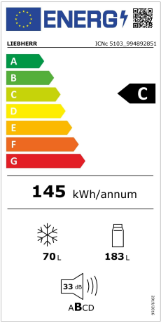 LIEBHERR ICNc 5103 Energieeffizienzklasse LIEBHERR ICNc 5103 Energieeffizienzklasse