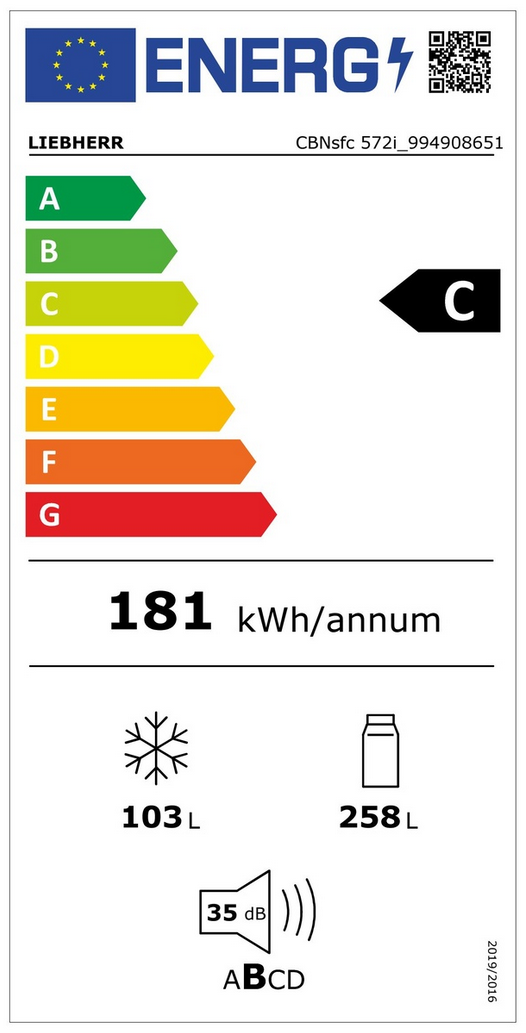 LIEBHERR CBNsfc 572i Kühl-Gefrierkombinationen Energieeffizienzklasse LIEBHERR CBNsfc 572i Kühl-Gefrierkombinationen Energieeffizienzklasse