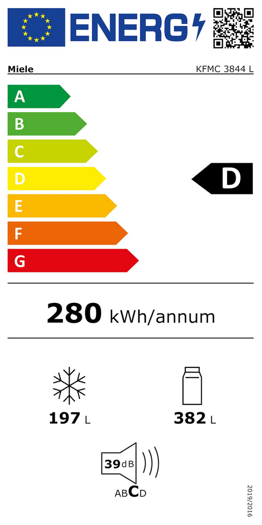  Miele KFMC 3844 LI Energieeffizienzklasse