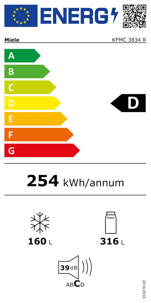 Miele KFMC 3834 RE Energieeffizienzklasse Miele KFMC 3834 RE Energieeffizienzklasse