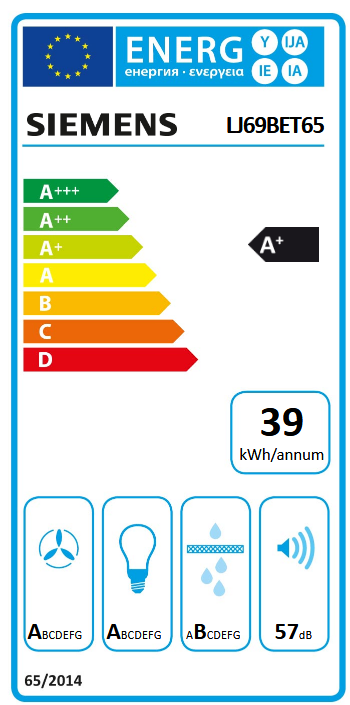 Siemens StudioLine LJ69BET65 IQ700 Energieeffizienzklasse Siemens StudioLine LJ69BET65 IQ700 Energieeffizienzklasse