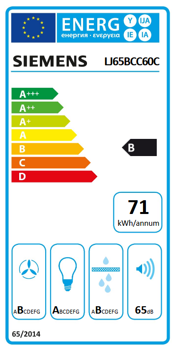 Siemens LJ65BCC60C Energieeffizienzklasse Siemens LJ65BCC60C Energieeffizienzklasse