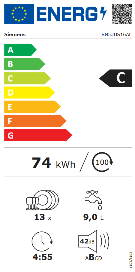 Siemens SN53HS16AE Energieeffizienzklasse Siemens SN53HS16AE Energieeffizienzklasse