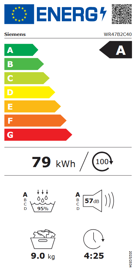  Siemens WR47B2C40 Energieeffizienzklasse