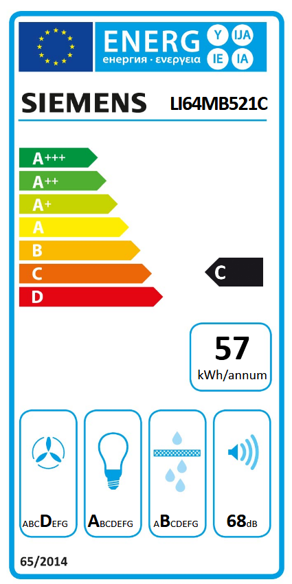 Siemens LI64MB521C Energieeffizienzklasse Siemens LI64MB521C Energieeffizienzklasse