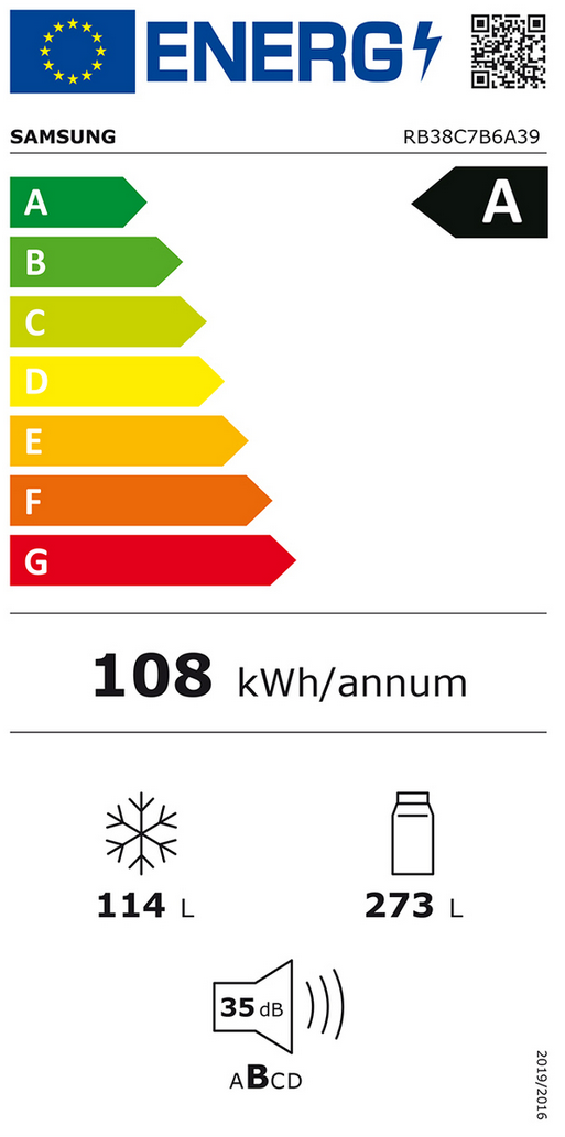 Samsung RB38C7B6A39 Energieeffizienzklasse Samsung RB38C7B6A39 Energieeffizienzklasse