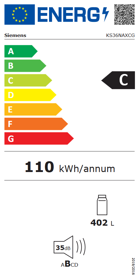 Siemens KS36NAXCG Energieeffizienzklasse Siemens KS36NAXCG Energieeffizienzklasse