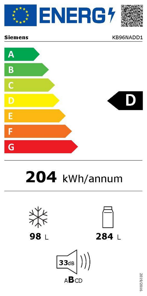 Siemens KB96NADD1 Energieeffizienzklasse Siemens KB96NADD1 Energieeffizienzklasse