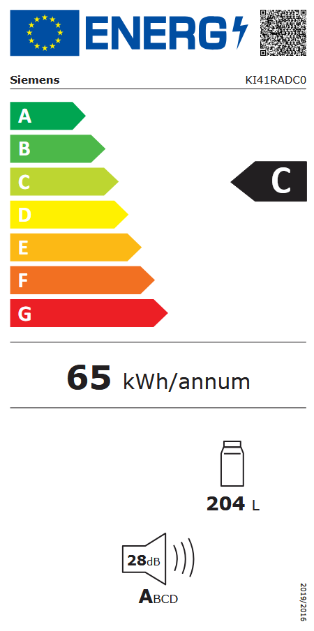  Siemens KI41RADC0 Energieeffizienzklasse