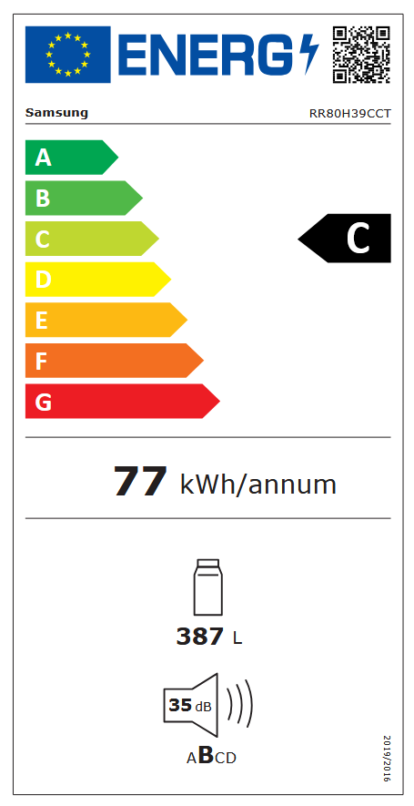 Samsung RR80H39CCTEF Energieeffizienzklasse Samsung RR80H39CCTEF Energieeffizienzklasse