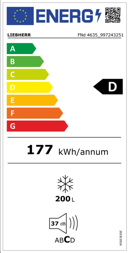 LIEBHERR Gefrierschrank Freistehend Energieeffizienzklasse LIEBHERR Gefrierschrank Freistehend Energieeffizienzklasse